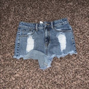 denim shorts